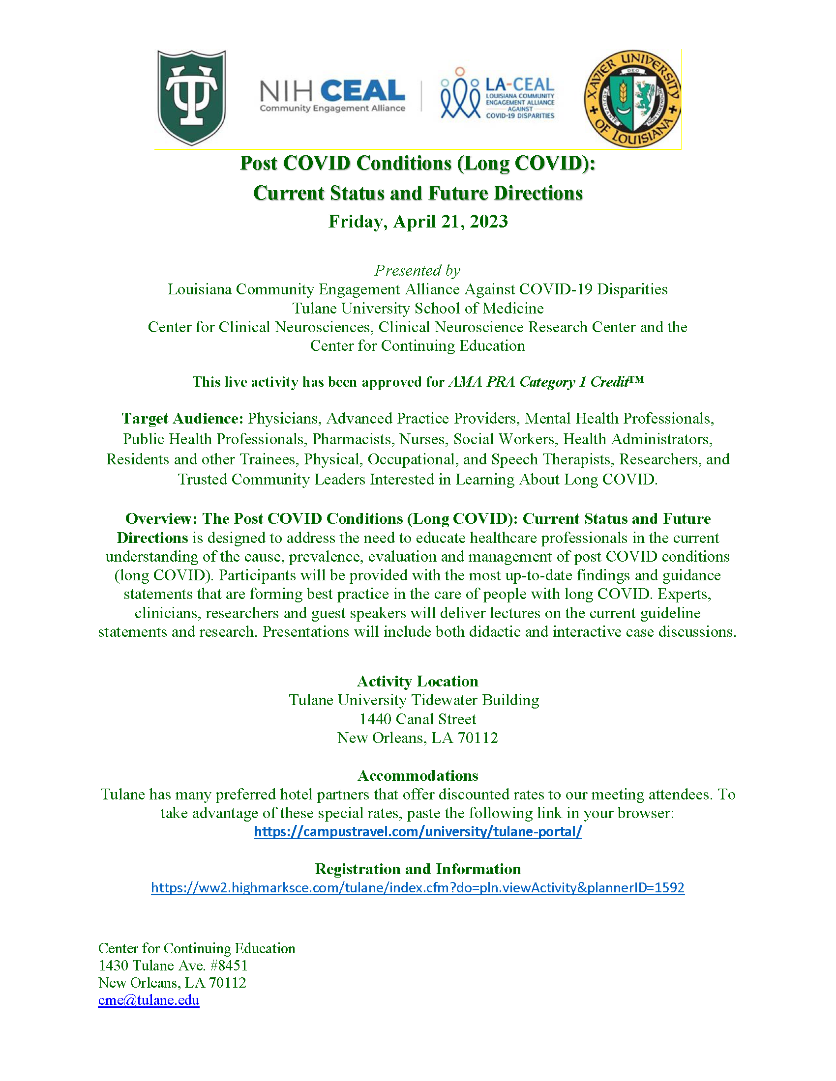 Southeast Post COVID Conditions Symposium