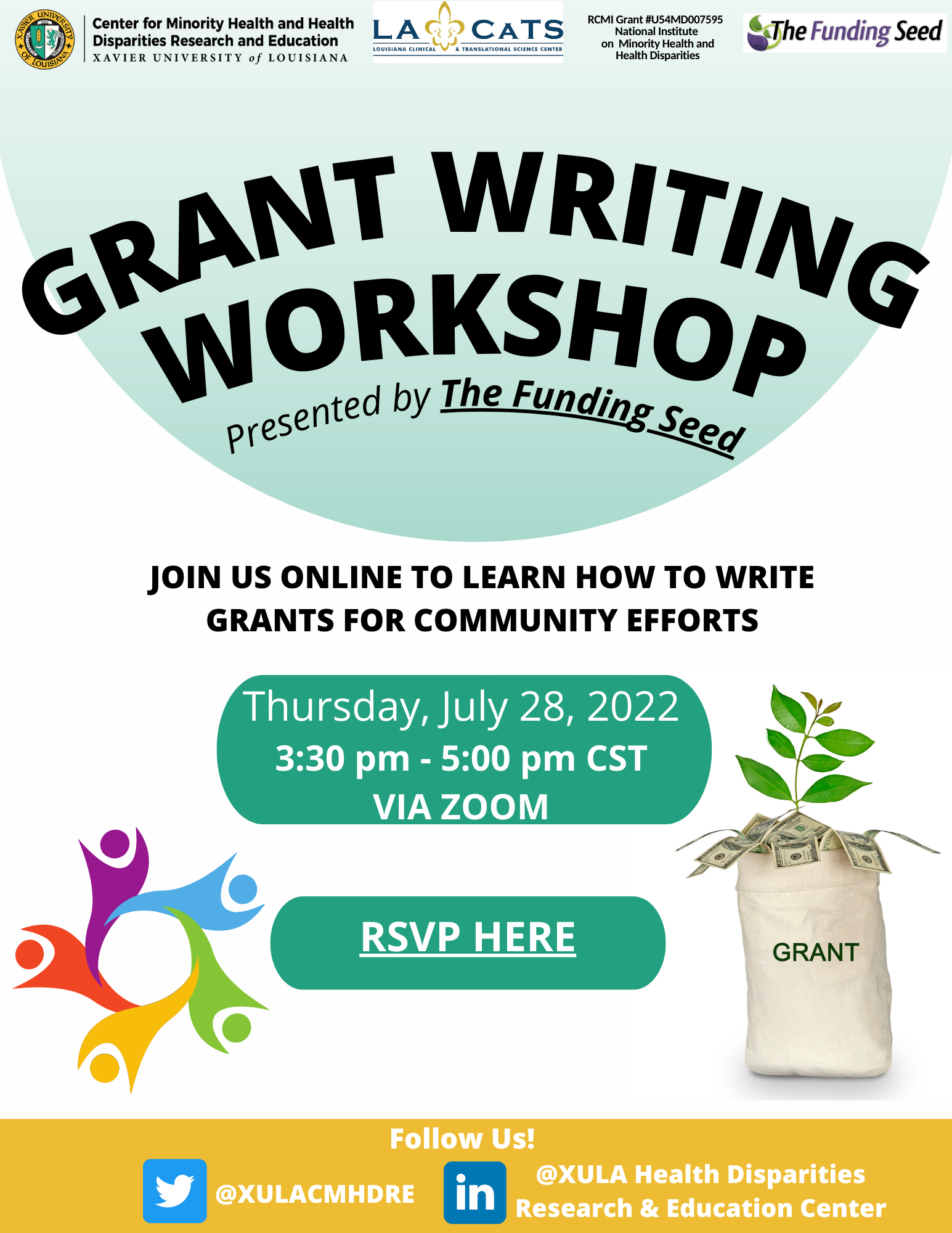 grant writing workshop flyer